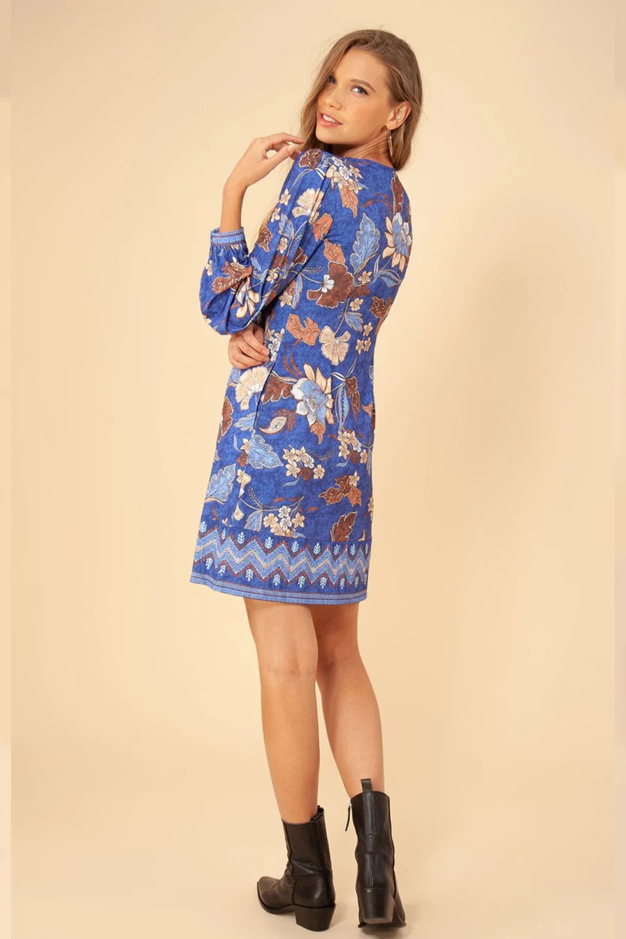 Kvinne Hale Bob Festkjoler | Lotus Dress,Bla Monster