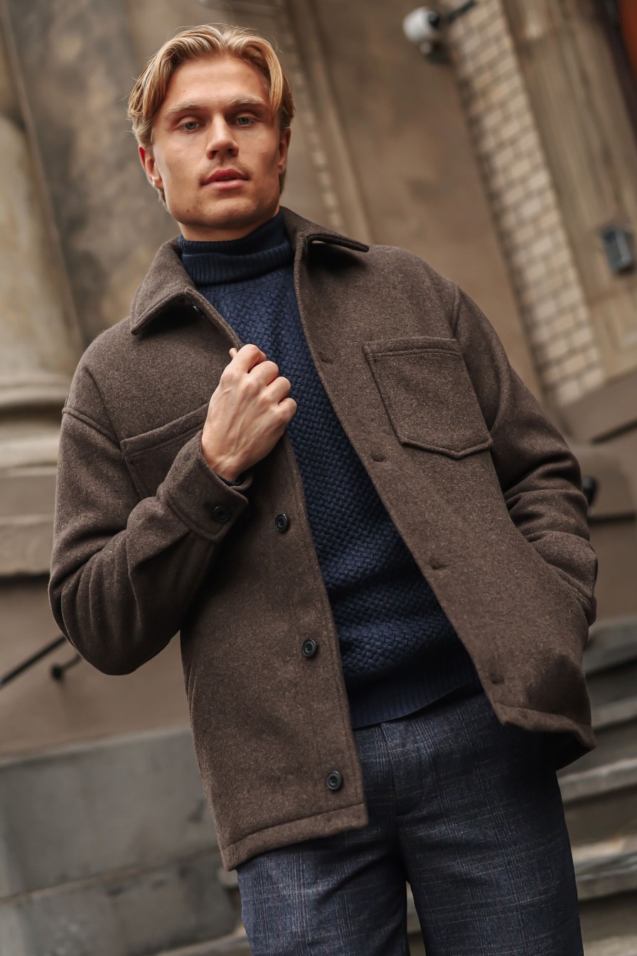 Mann Samsøe Samsøe Hverdagsskjorter | Pally Shirt Jacket,Crocodile