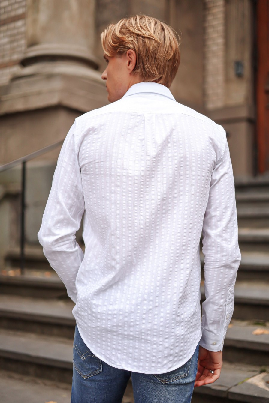 Mann Samsøe Samsøe Hverdagsskjorter | Liam Fx 14247,Bright White