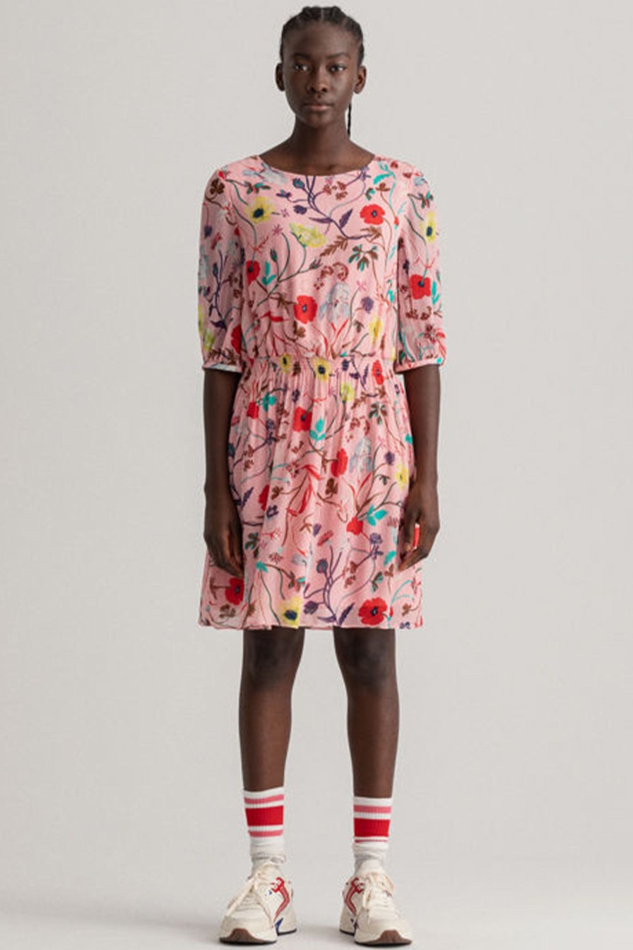 Kvinne Gant Festkjoler | Wild Floral Dress,Rosa Monster
