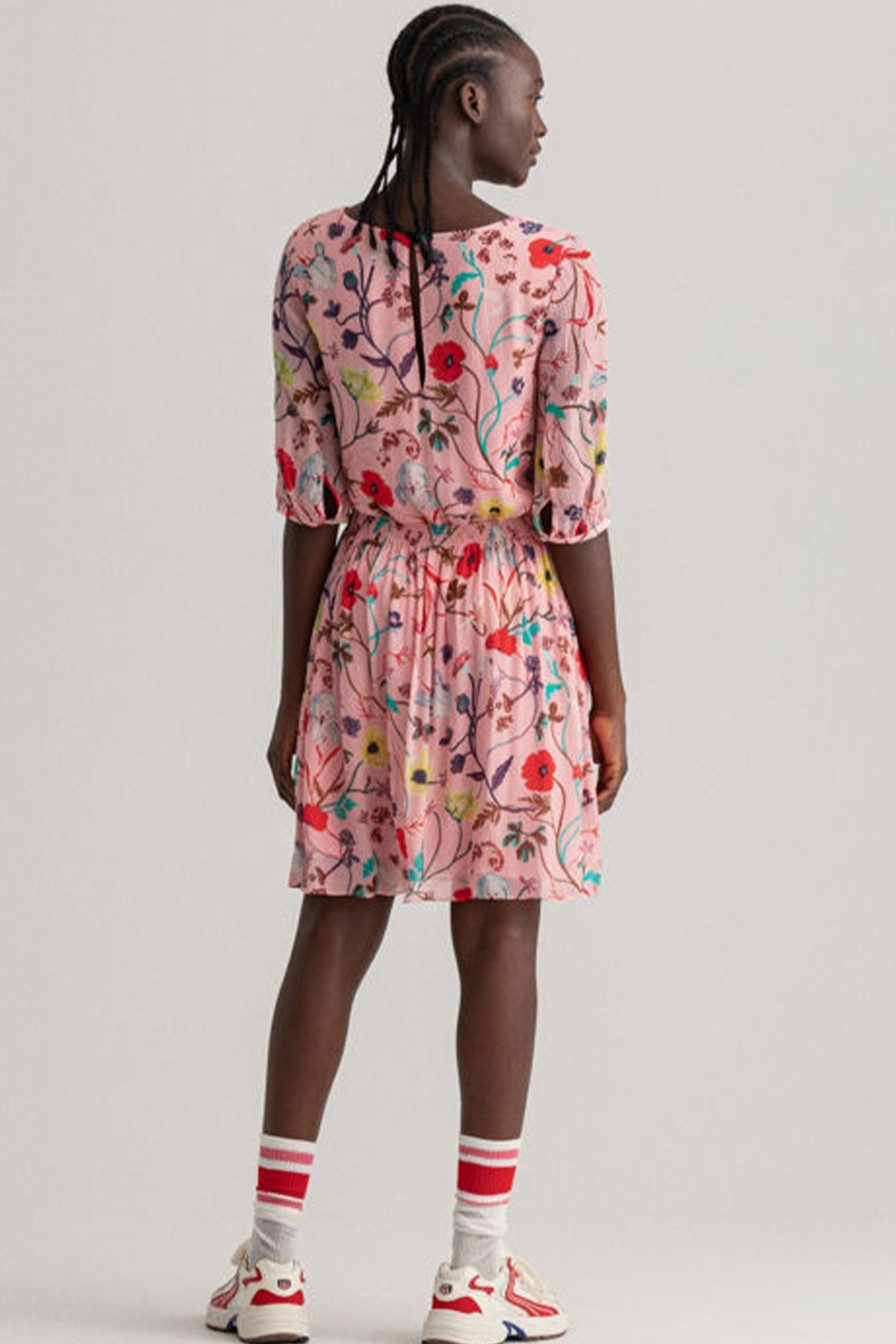 Kvinne Gant Festkjoler | Wild Floral Dress,Rosa Monster