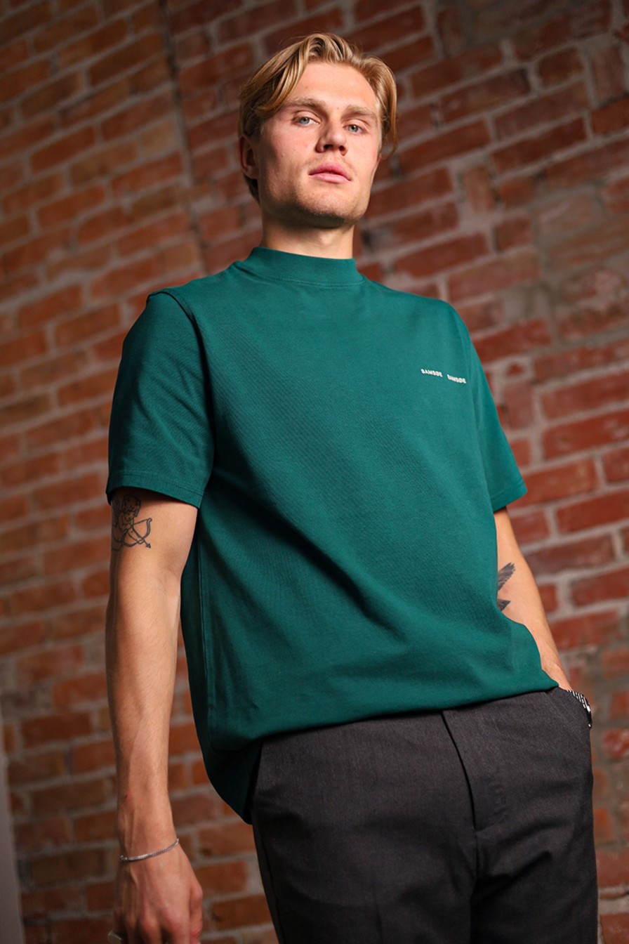 Mann Samsøe Samsøe T-Skjorter | Norsbro T-Shirt,Lys Gronn