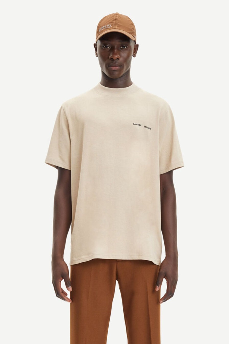 Mann Samsøe Samsøe T-Skjorter | Norsbro T-Shirt,Beige