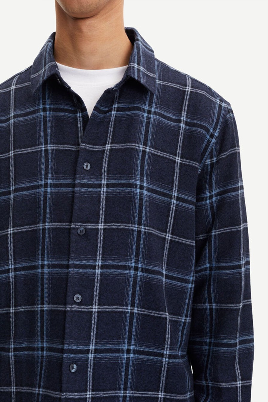 Mann Samsøe Samsøe Hverdagsskjorter | Liam Nx Shirt,Bla Monstret