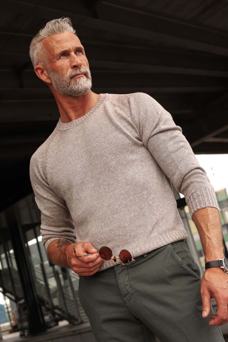 Mann Gran Sasso Gensere | Crew Neck,Beige