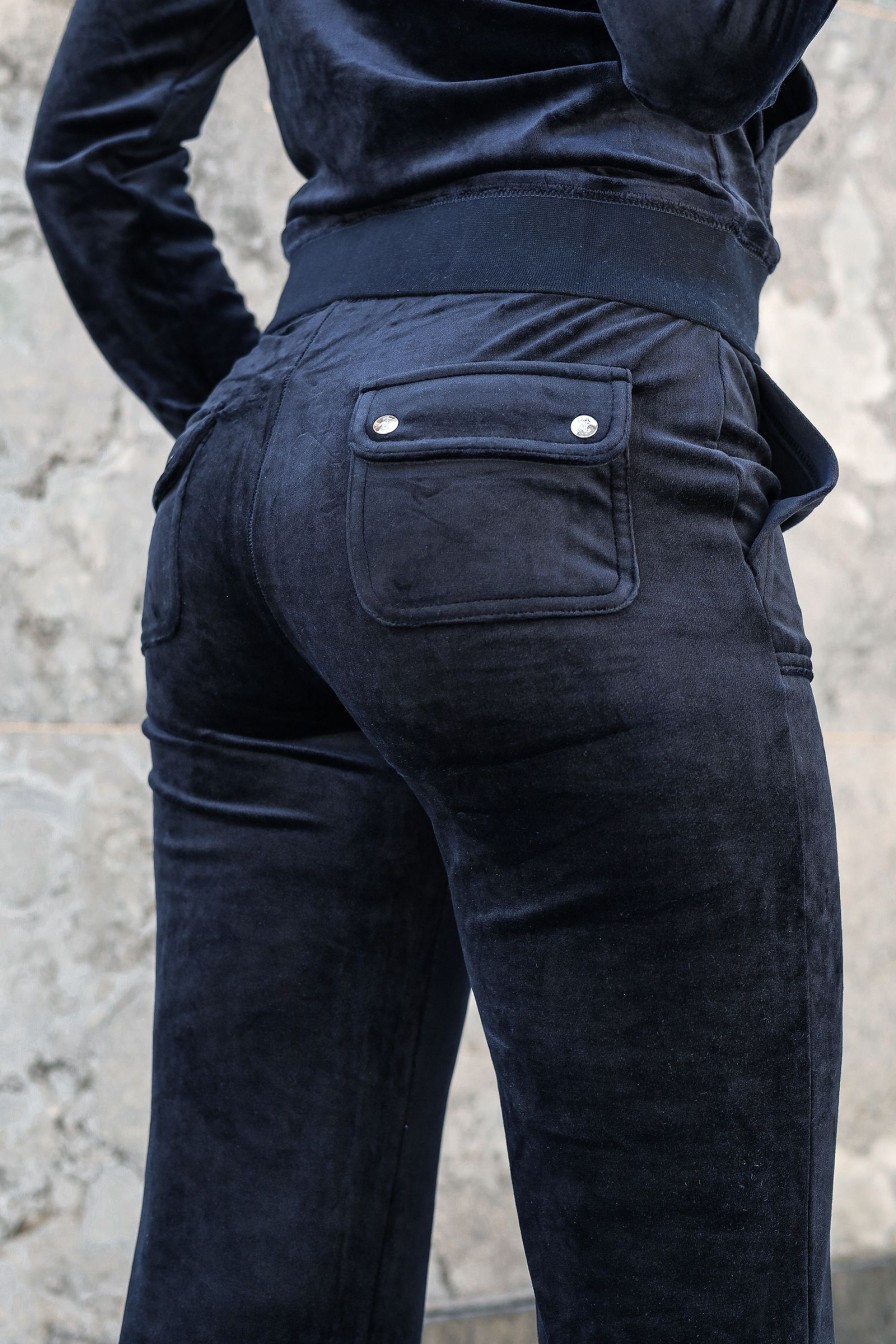 Kvinne Juicy Couture Joggebukser | Del Ray Classic Velour Pants,Night Sky