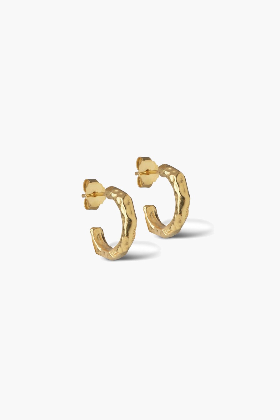 Kvinne ENAMEL Copenhagen Oredobber | Hali Hoops 15Mm,Gull