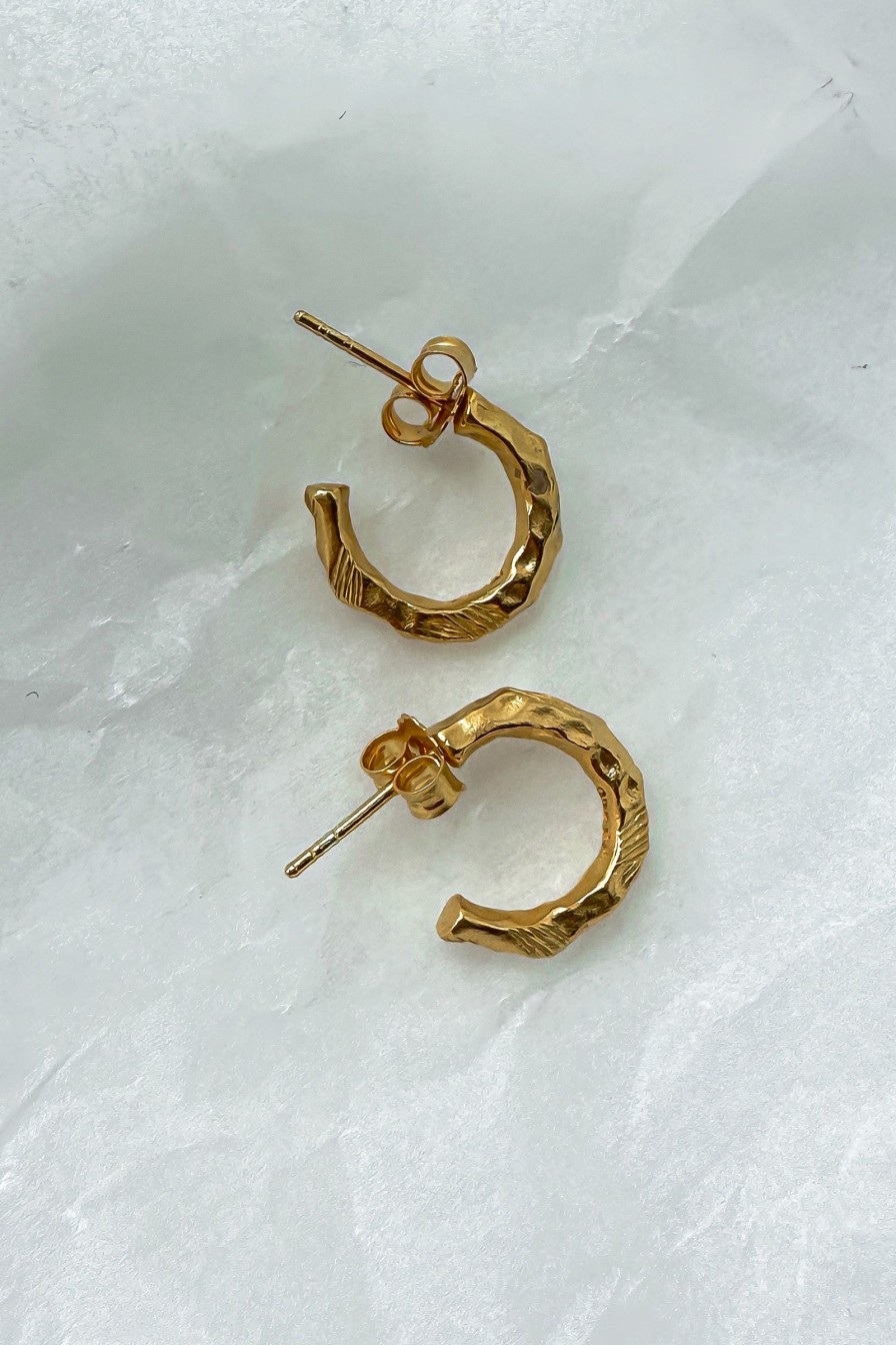 Kvinne ENAMEL Copenhagen Oredobber | Hali Hoops 15Mm,Gull