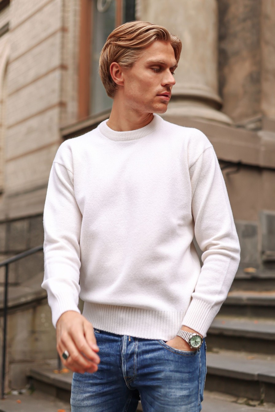 Mann Gran Sasso Gensere | Roundneck,Krem