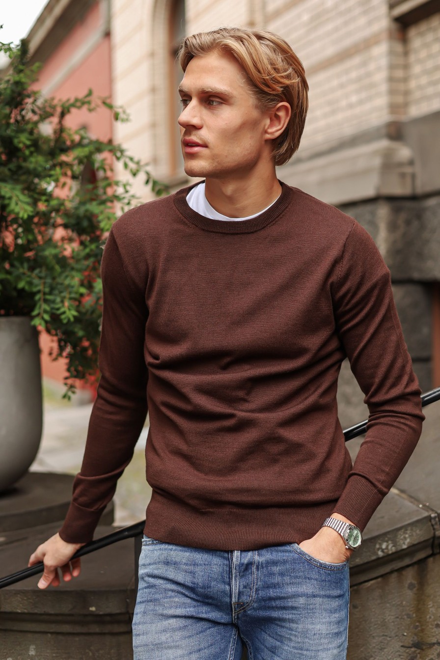 Mann I´m Branded Gensere | Hans,Mork Brun