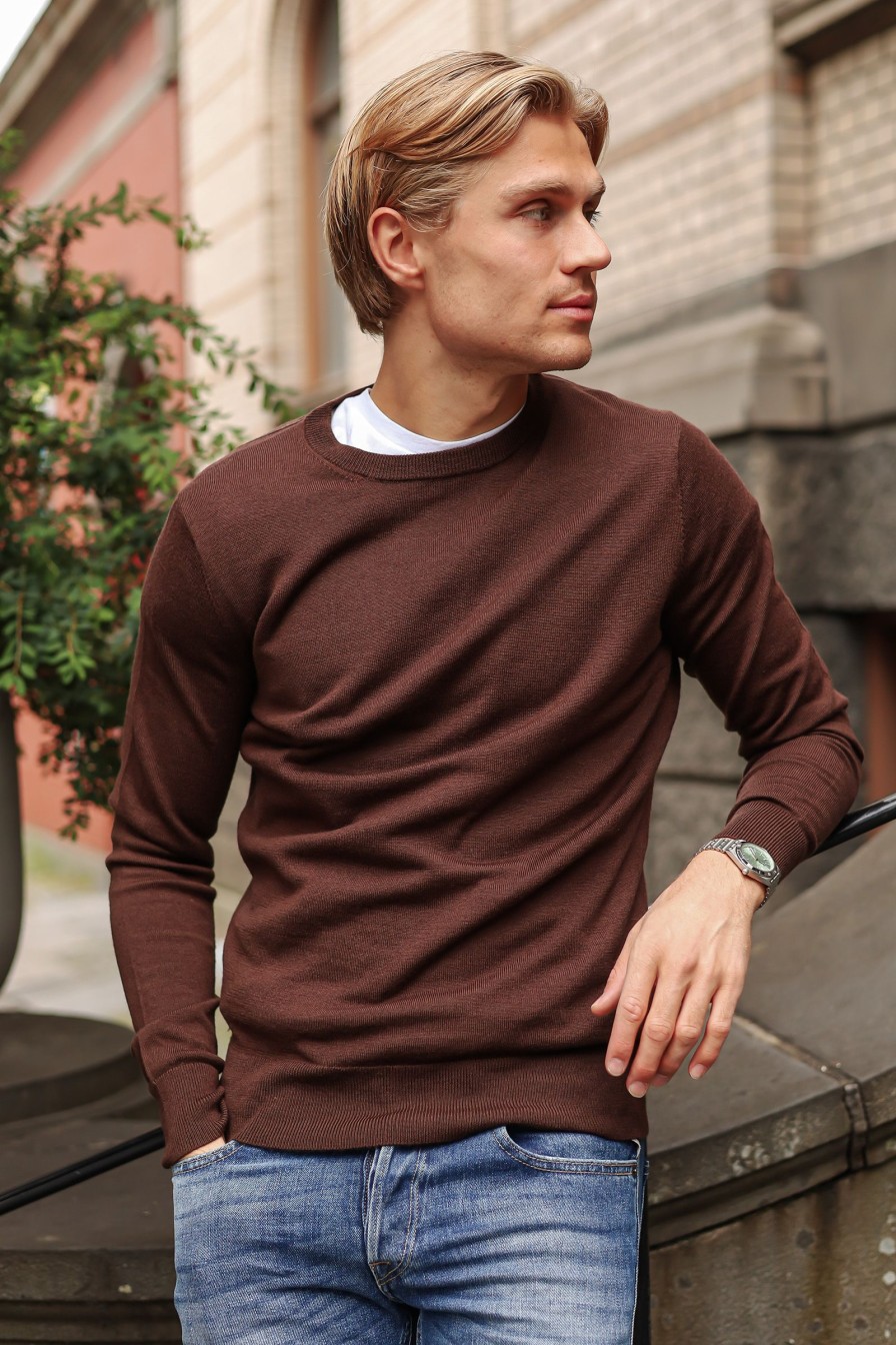 Mann I´m Branded Gensere | Hans,Mork Brun