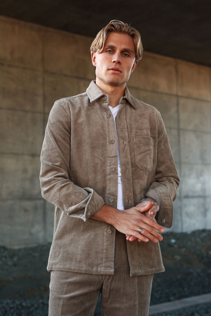 Mann Samsøe Samsøe Hverdagsskjorter | Waltones Overshirt,Beige