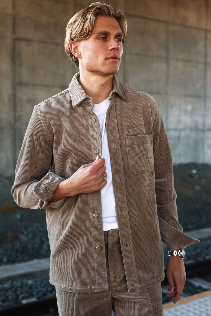 Mann Samsøe Samsøe Hverdagsskjorter | Waltones Overshirt,Beige