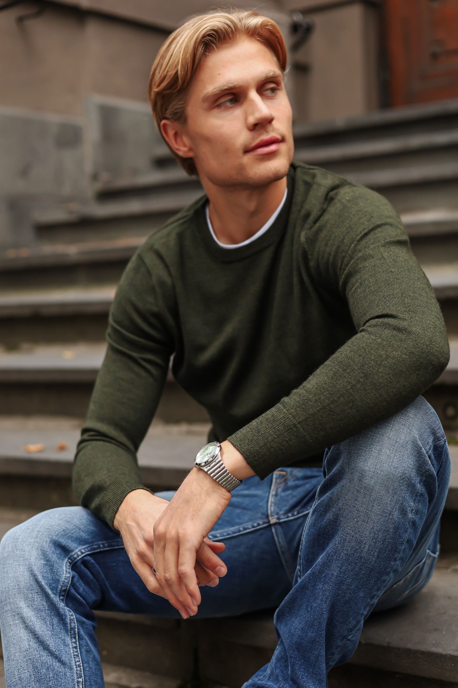 Mann I´m Branded Gensere | Hans,Mork Gronn