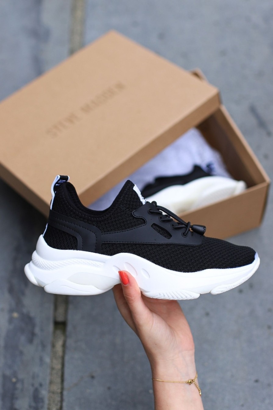 Kvinne Steve Madden Joggesko | Match Sneaker,Black